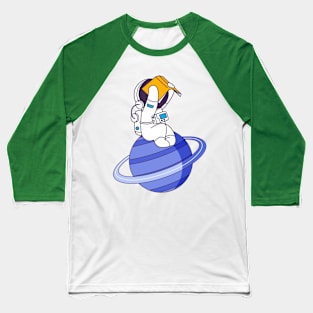 The Astronaut collection reading on the planet Baseball T-Shirt